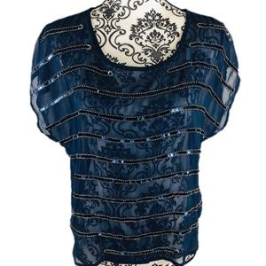 Forever31 Sequin see-through Top